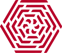 六边形纹路标志