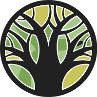 圆形树干标志设计