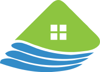 三条弧线上的房屋标志