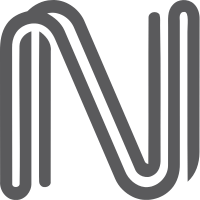 曲别针形状的N字母标志