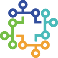 许多电子线路图组成的LOGO