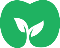 像M字母的树叶标志