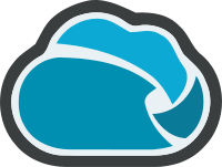 粗线条描边的云标志