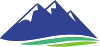 三座山和山脚下的标志