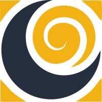 抽象的太阳和月亮标志