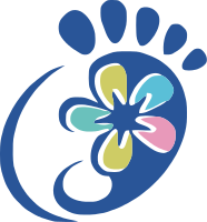 小脚丫子和一朵花的LOGO