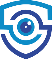 眼睛和安全顿元素设计的标志