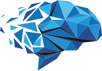 水晶手法设计的大脑标志