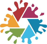 油漆喷洒形态的LOGO设计