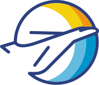 飞行中的飞机标志